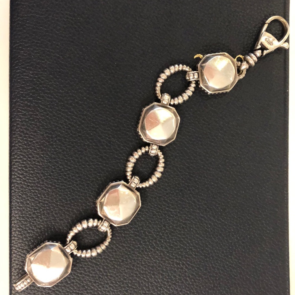 LAGOS Sterling Silver Link Bracelet 7.5 inch